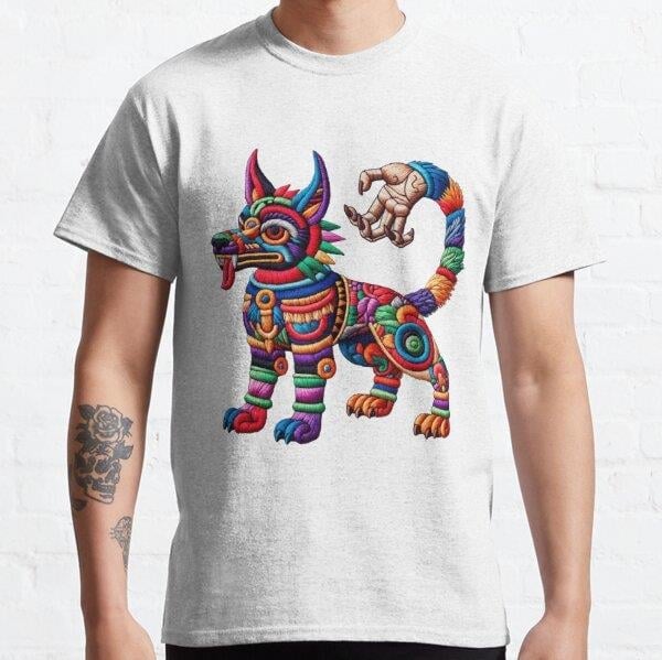 El Ahuizotl Tasarım Baskılı Tişört (Bol kesim t-shirt)