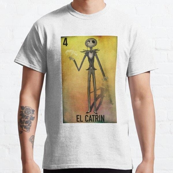 El Catrin Tasarım Baskılı Tişört (Bol kalıp t-shirt)