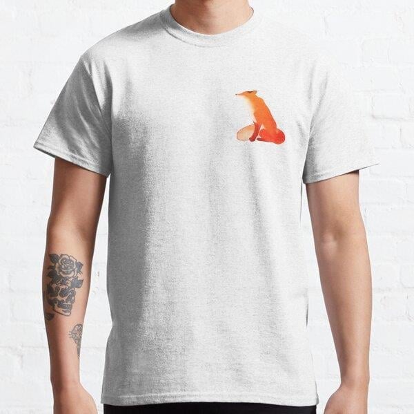 Element - Fall Fox Tasarım Baskılı Tişört (Rahat kalıp t-shirt)