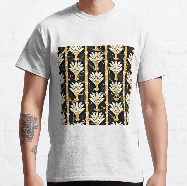 Enigmatic Moabite Patterns, Ancient Artistic Cultural Legacy Tasarım Baskılı Tişört (bol kalıp t-shirt)