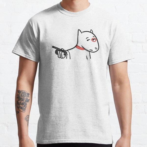 Essential Bullseye Dog with Walkie Hey LOD Tasarım Baskılı Tişört (Rahat Kalıp T-shirt)