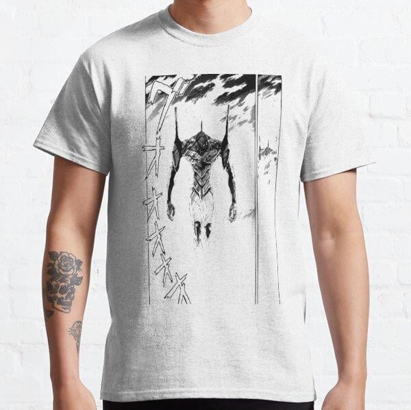 Evangelion – Unit-01 Tasarım Baskılı T-Shirt (bol kalıp tişört)