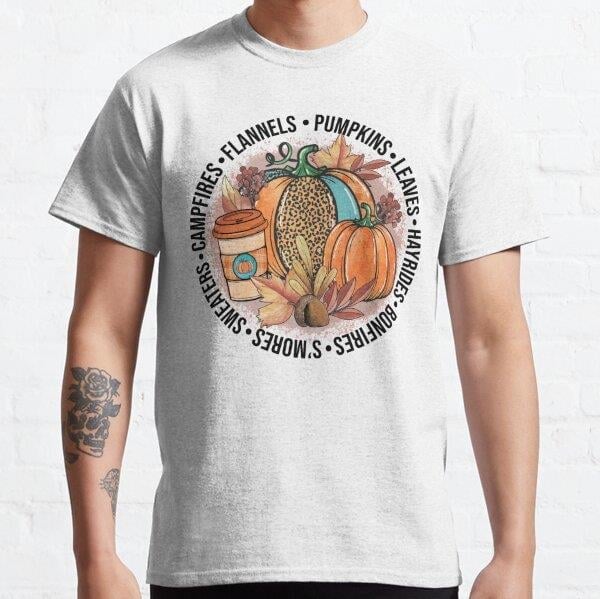 Everything Fall Tasarım Baskılı Tişört (Rahat kalıp t-shirt)