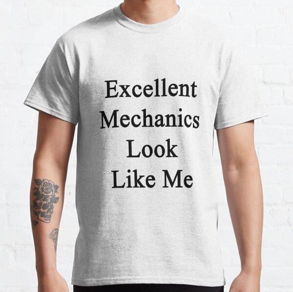 Excellent Mechanics Look Like Me Tasarım Baskılı T-Shirt (Bol kalıp tişört)