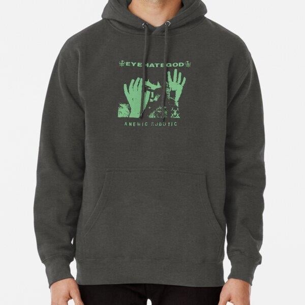 EYEHATEGOD Anemic Robotic Tasarım Baskılı Kapşonlu Sweatshirt