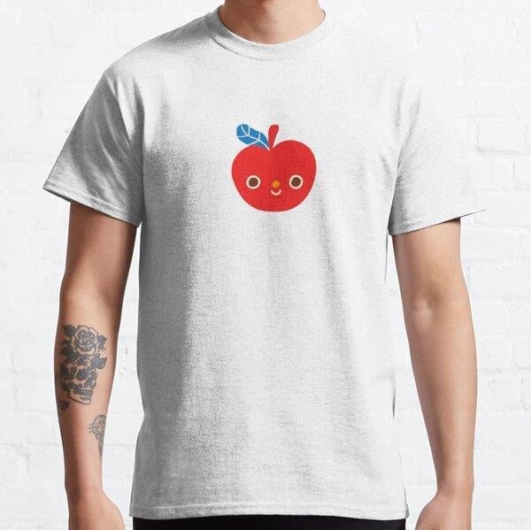 Fall Apple Tasarım Baskılı Tişört (Rahat kalıp t-shirt)