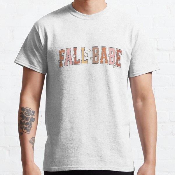 Fall Babe Tasarım Baskılı Tişört (Rahat kalıp t-shirt)