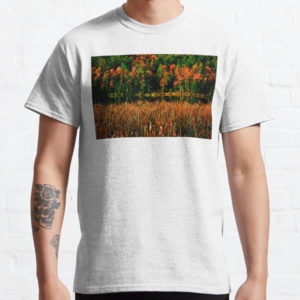 Fall Colors Tasarım Baskılı Tişört (Rahat kalıp t-shirt)