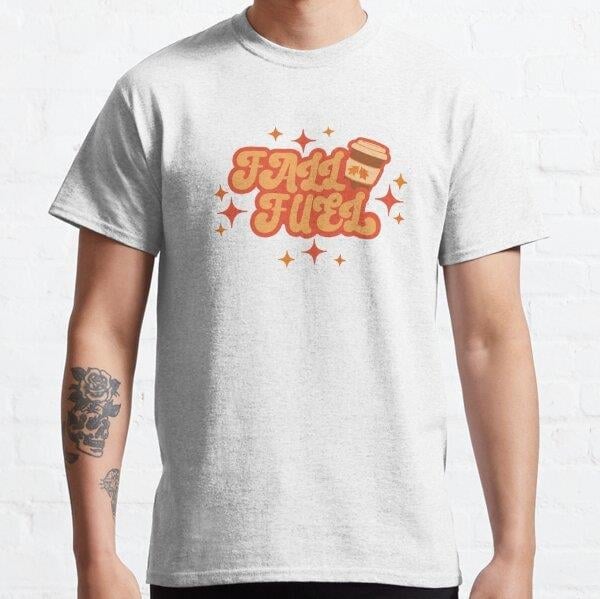 Fall Fuel Coffee Tasarım Baskılı Tişört (Rahat kalıp t-shirt)