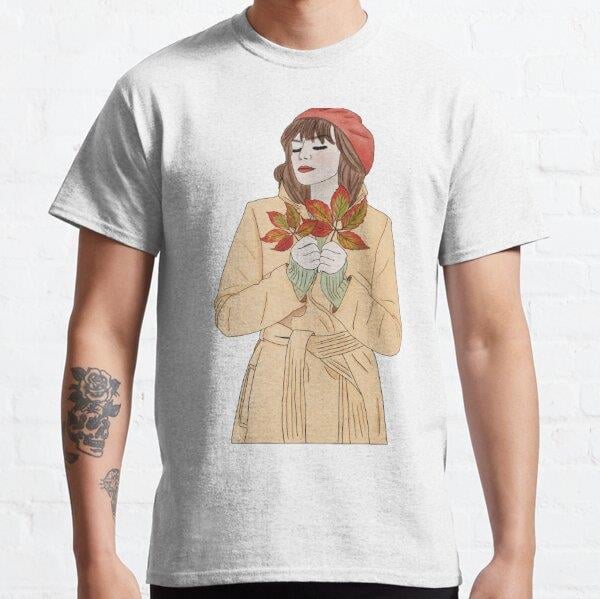 Fall girl Tasarım Baskılı Tişört (Rahat kalıp t-shirt)
