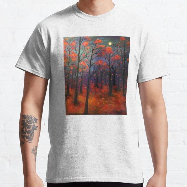Fall Leaves Tasarım Baskılı Tişört (Rahat kalıp t-shirt)