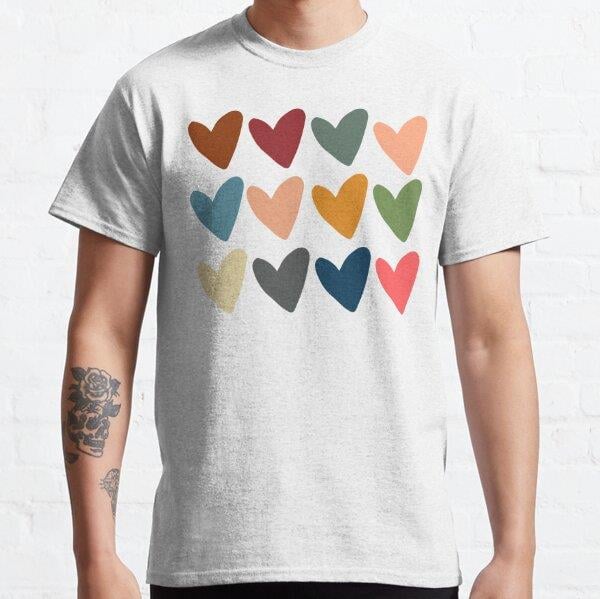 Fall Love Heart Shirt, Love Fall Y'All Shirt, Fall Vibes, Peace Love Thanksgiving, Family Thanksgiving Shirt Tasarım Baskılı Tişört (Rahat kalıp t-shirt)