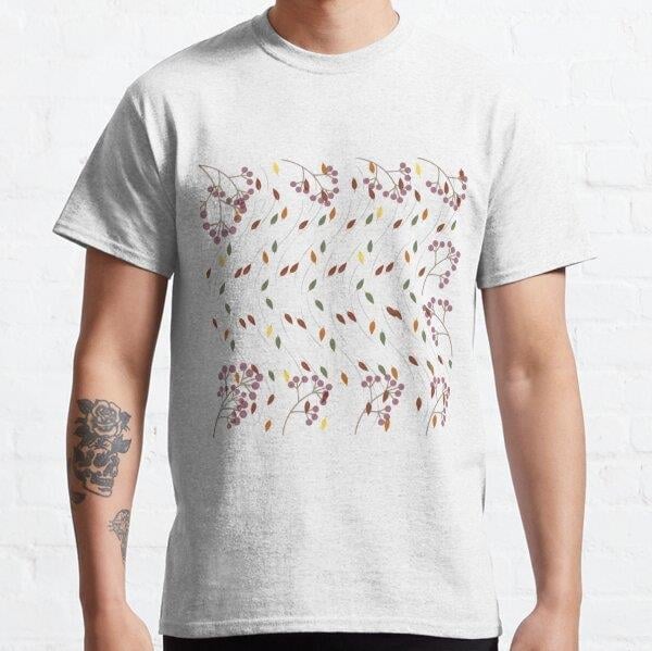 Fall, Nature, Fall colors Tasarım Baskılı Tişört (Rahat kalıp t-shirt)