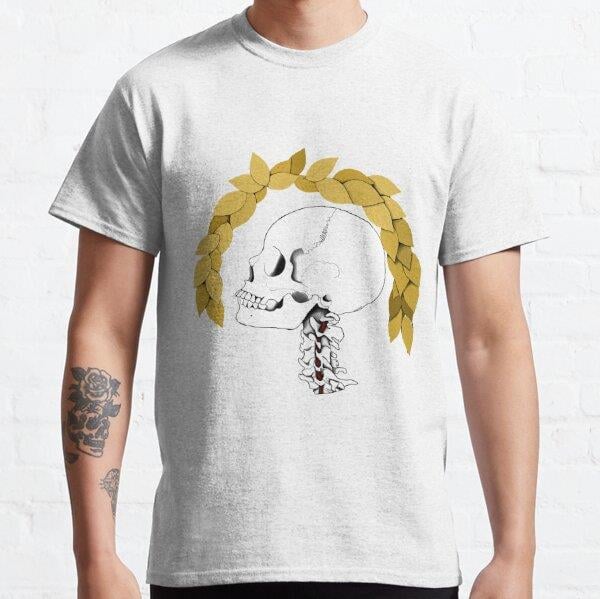 Fall skull Tasarım Baskılı Tişört (Rahat kalıp t-shirt)