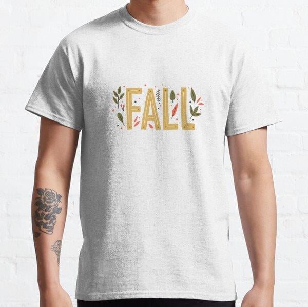 Fall  Tasarım Baskılı Tişört (Rahat kalıp t-shirt)