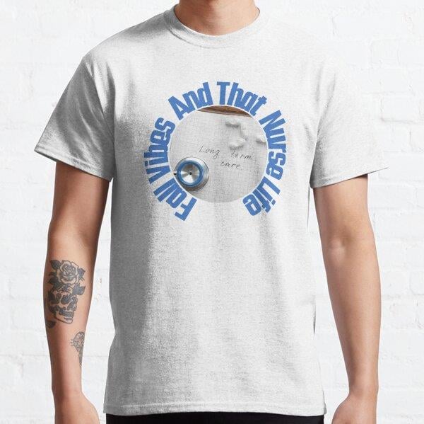 Fall Vibes And That Nurse Life Tasarım Baskılı Tişört (Rahat kalıp t-shirt)
