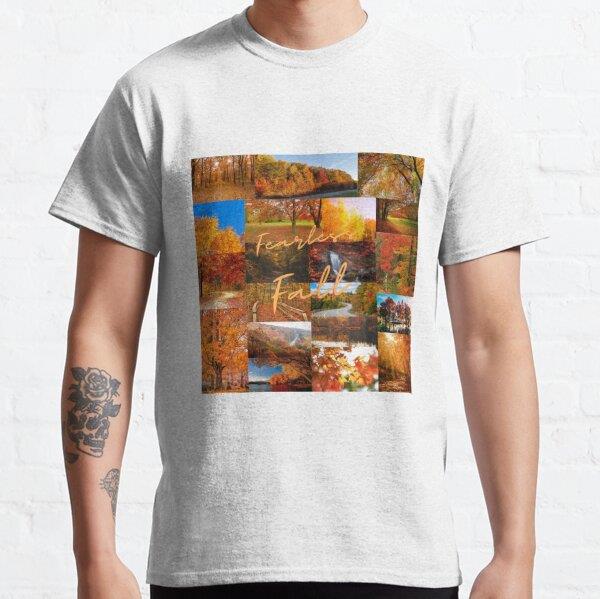 Fearless Fall Tasarım Baskılı Tişört (Rahat kalıp t-shirt)