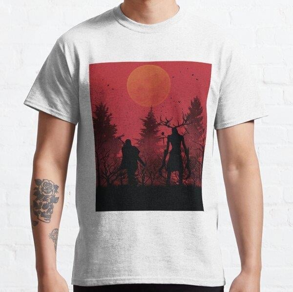 Fight with Monster Tasarım Baskılı Unisex Tişört (Bol kalıp t-shirt)