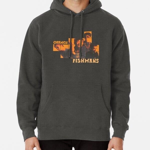 Fishmans - Orange Tasarım Baskılı Kapşonlu Sweatshirt