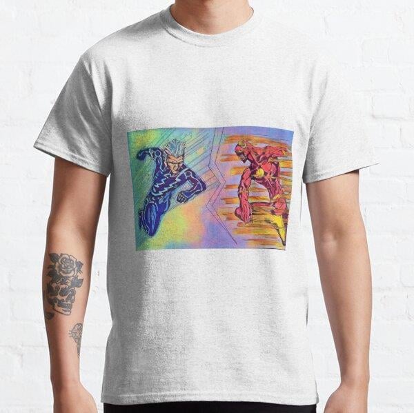 Flash! Tasarım Baskılı Tişört (bol kalıp t-shirt)