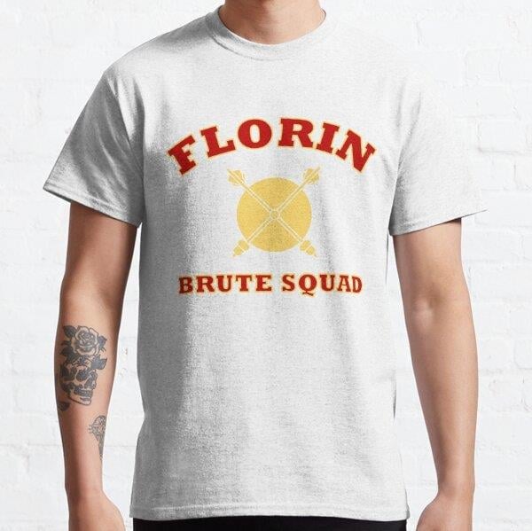 Florin Brute Squad Tasarım Baskılı Tişört (Bol kalıp t-shirt)