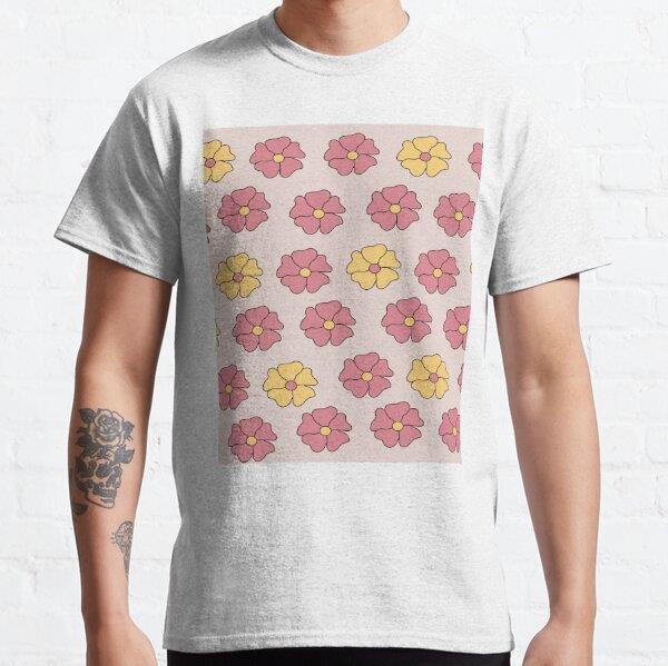 flower pattern Tasarım Baskılı Tişört (bol kalıp t-shirt)