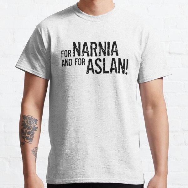 For Narnia and for Aslan! Tasarım Baskılı T-Shirt (bol kalıp tişört)
