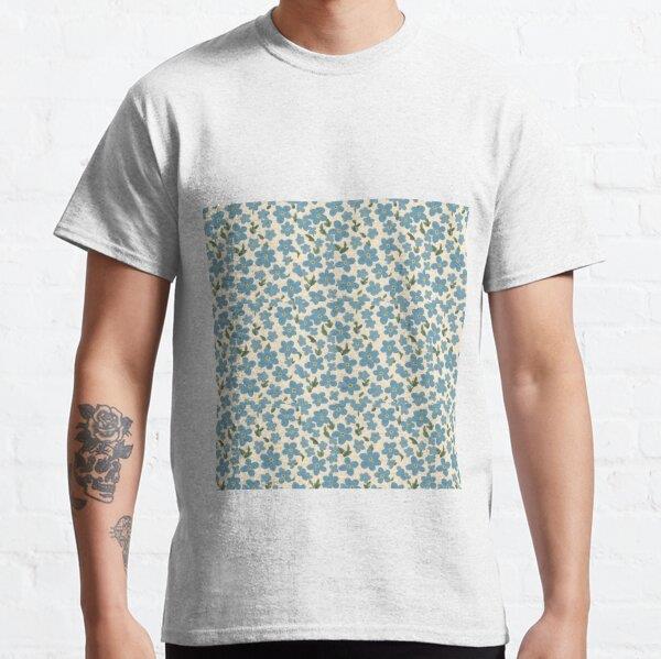 Forget-me-not Flower Tasarım Baskılı Tişört (bol kalıp t-shirt)