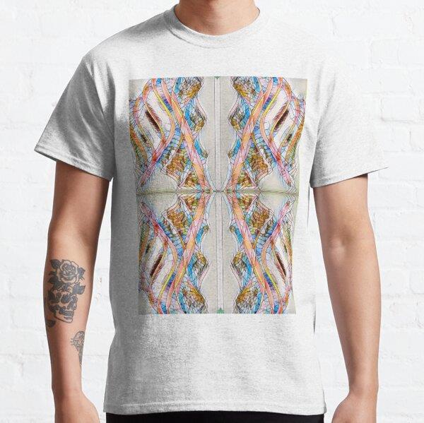Fractal Patterns in Glass, fantasy design Tasarım Baskılı Tişört (bol kalıp t-shirt)