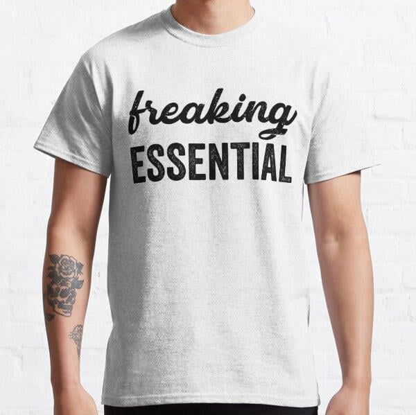 Freaking Essential Tasarım Baskılı T-Shirt (Bol kalıp tişört)