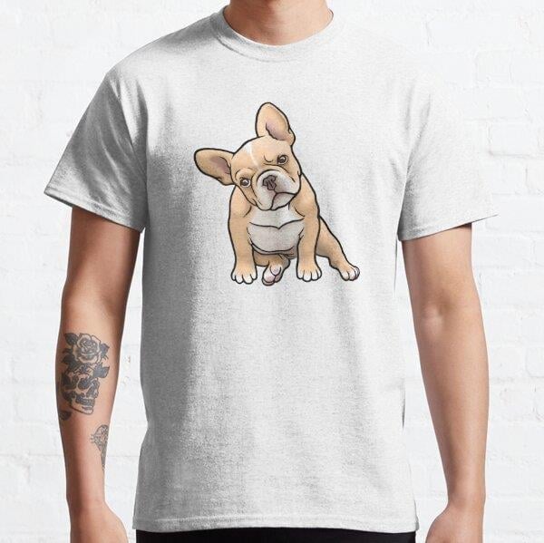 Frenchie Tasarım Baskılı Tişört (Rahat Kalıp T-shirt)