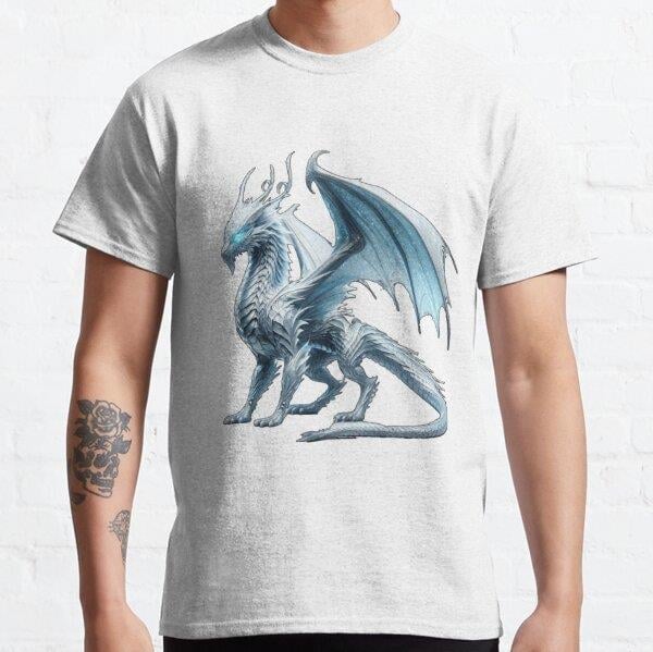 Frost Dragon Tasarım Baskılı Tişört (Bol kesim t-shirt)