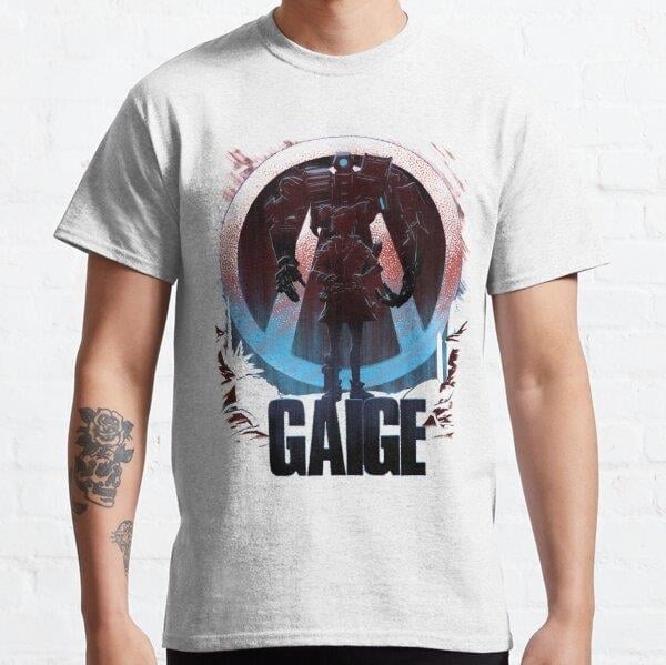 Gaige - Borderlands 2 Tasarım Baskılı Unisex Tişört (Bol kalıp t-shirt)