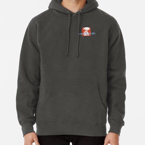 Garibaldi Logo in Orange Blue Tasarım Baskılı Kapşonlu Sweatshirt