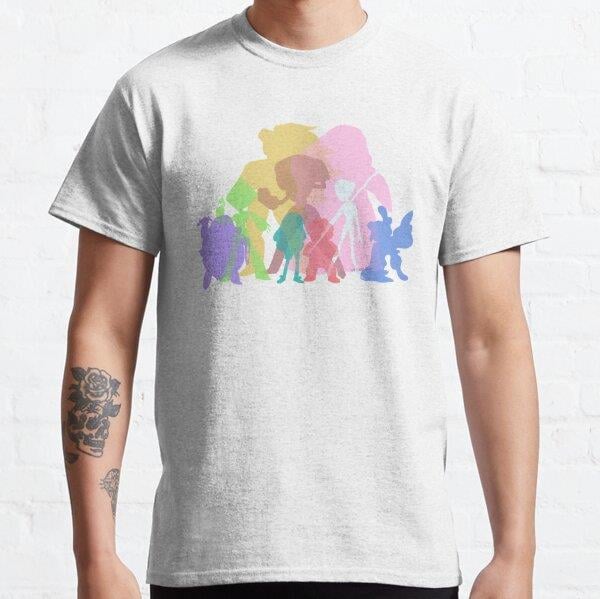 Gems Colors Tasarım Baskılı T-Shirt (bol kalıp tişört)