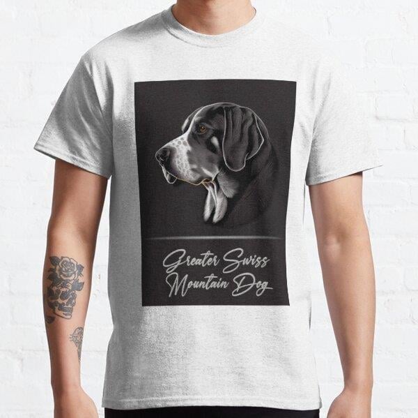 Greater Swiss Mountain Dog Tasarım Baskılı Tişört (Rahat Kalıp T-shirt)