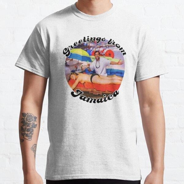 Greetings from Jamaica - The Office Tasarım Baskılı T-Shirt (bol kalıp tişört)