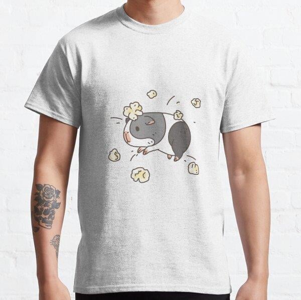 Guinea pig pattern, popcorning  Tasarım Baskılı Tişört (bol kalıp t-shirt)