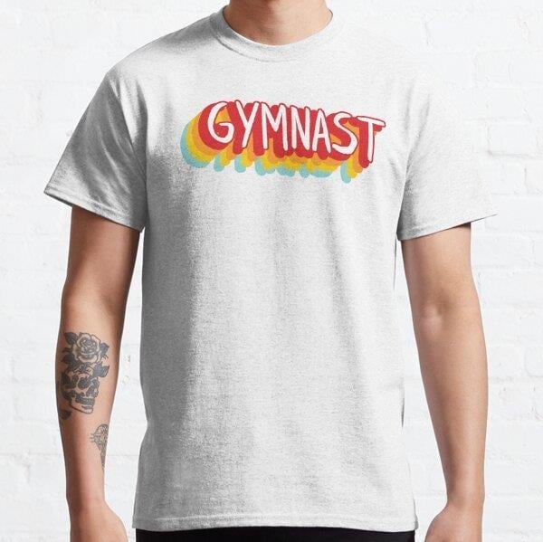 Gymnast Tasarım Baskılı Tişört (Bol kesim t-shirt)