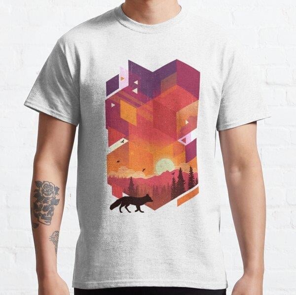 Harvest Sky Tasarım Baskılı Tişört (Rahat kalıp t-shirt)