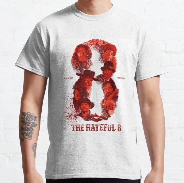 Hateful 8 Tasarım Baskılı Tişört (Bol kalıp t-shirt)