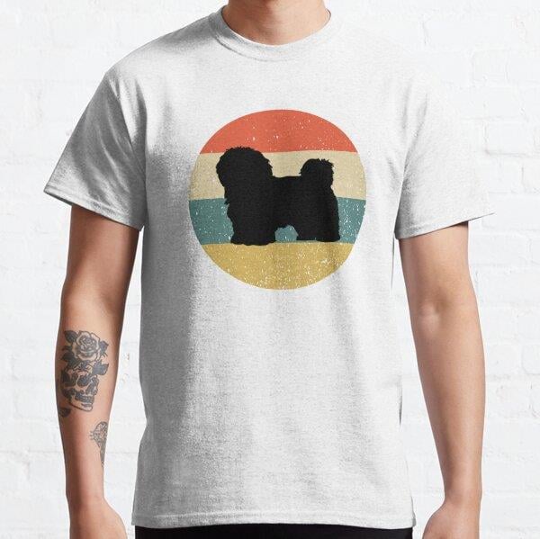 Havanese Vintage Retro Tasarım Baskılı Tişört (Rahat Kalıp T-shirt)