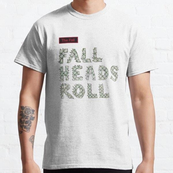 Heads Roll Tasarım Baskılı Tişört (Rahat kalıp t-shirt)