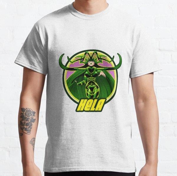 Hela superhero tshirt - Hela superhero Iphone case- Hela superhero sticker Tasarım Baskılı Tişört (bol kalıp t-shirt)