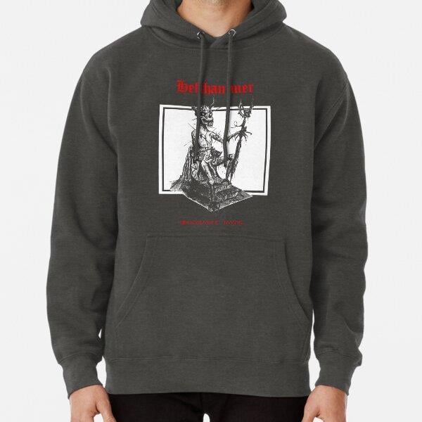 Hellhammer Tasarım Baskılı Kapşonlu Sweatshirt