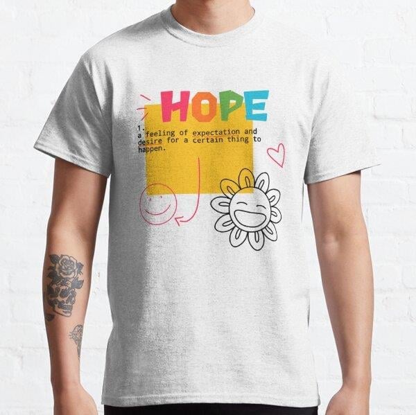 Hope Tasarım Baskılı Tişört (Bol kesim t-shirt)