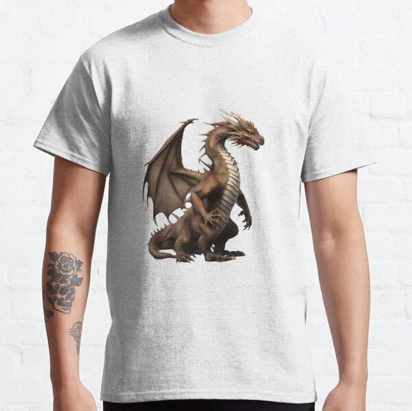 Horrible 6-Legged Dragon Tasarım Baskılı Tişört (Bol kesim t-shirt)
