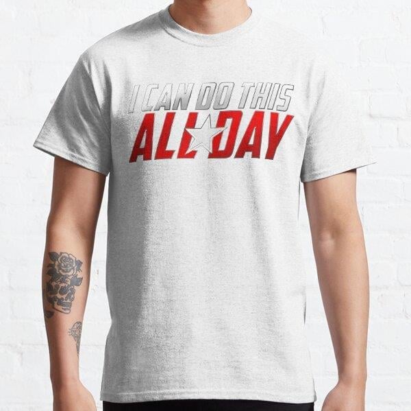 I Can Do This All Day Tasarım Baskılı Tişört (Bol kalıp t-shirt)