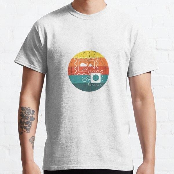 I Speak Fluent Stamp Collecting Tasarım Baskılı Tişört (Bol kesim t-shirt)