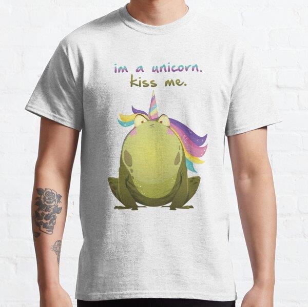 Im a Unicorn. Kiss Me. Tasarım Baskılı Tişört (Bol kesim t-shirt)
